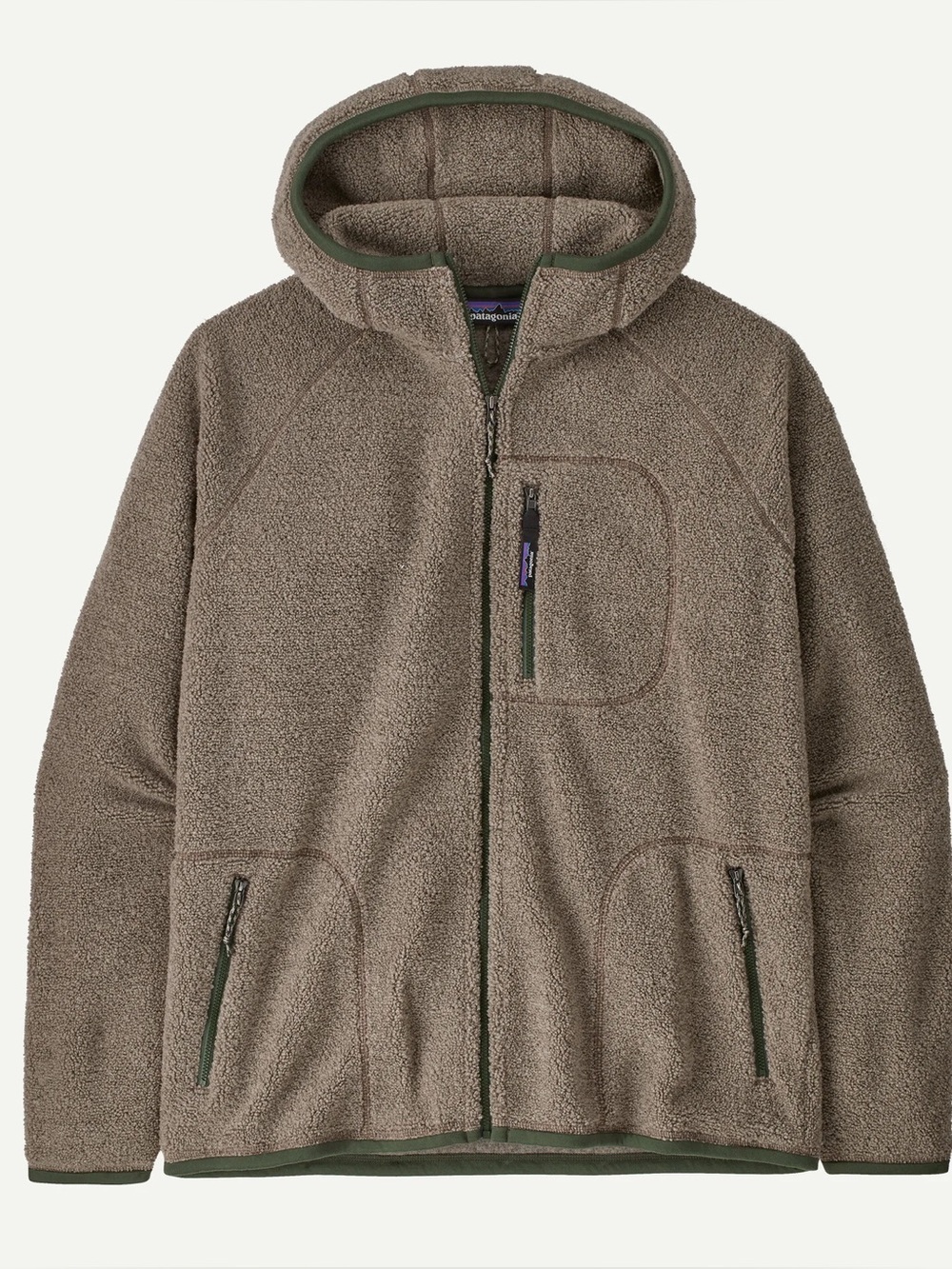 NWT Patagonia Men's Reclaimed Fleece Hoodie sz L seabird grey (D)